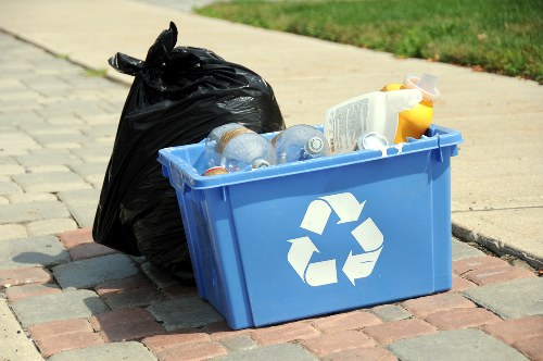 Items being responsibly recycled during flat clearance
